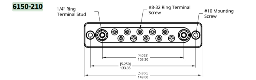 Egis 6150-210 Electrical Busbar