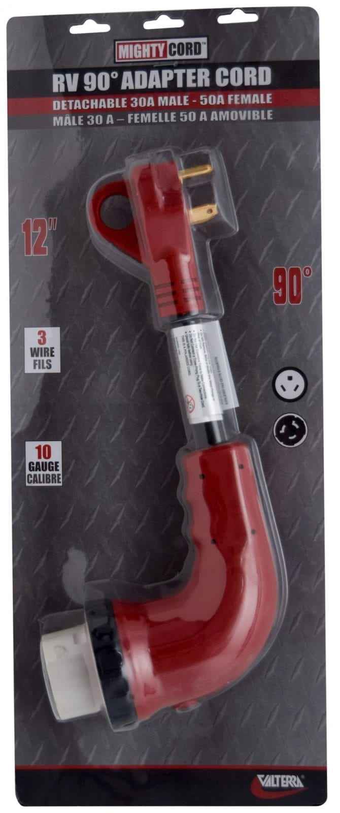 Valterra 3050D90VP 30A/50A RV Power Adapter - Pigtail
