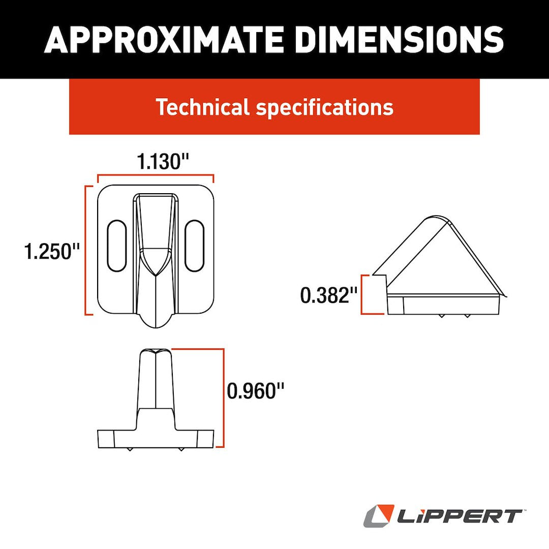 Lippert Components Screen Door Latch Striker (198252)