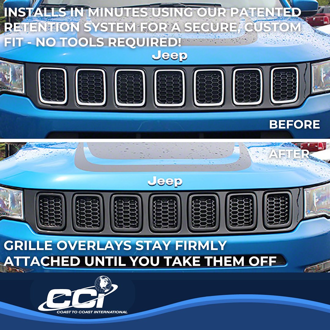 Coast To Coast GI478BLK Compass Black Mesh Grille Overlay - image 4