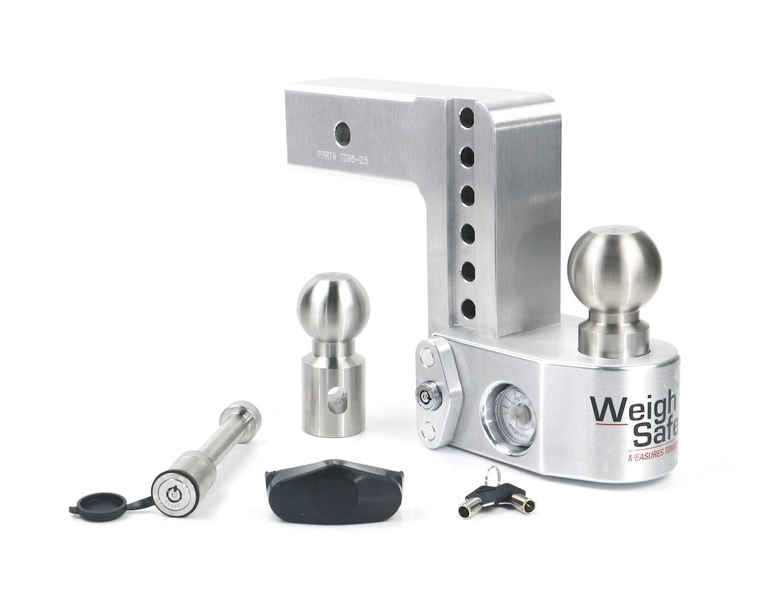 Weigh Safe WS6-2.5-KA Adjustable Ball Mount - 2-1/2 in, 6 in Drop