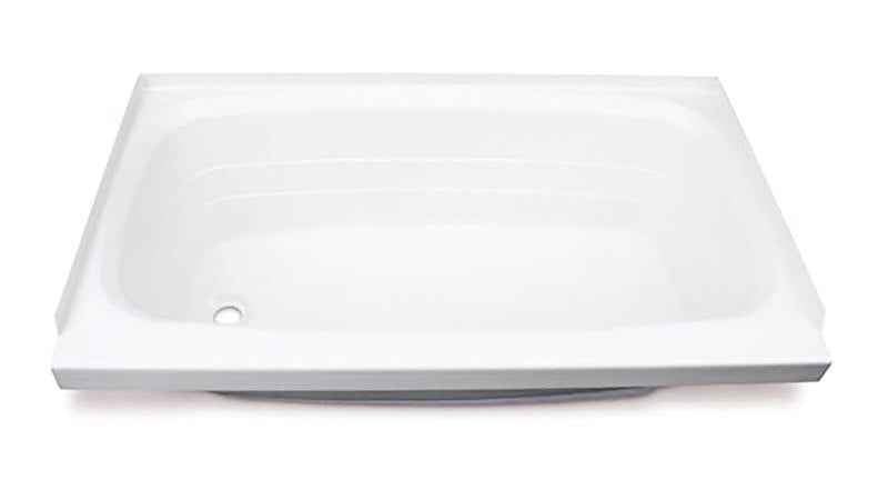Lippert Better Bath 209681 24" x 46" RV Bathtub – Left Hand Drain