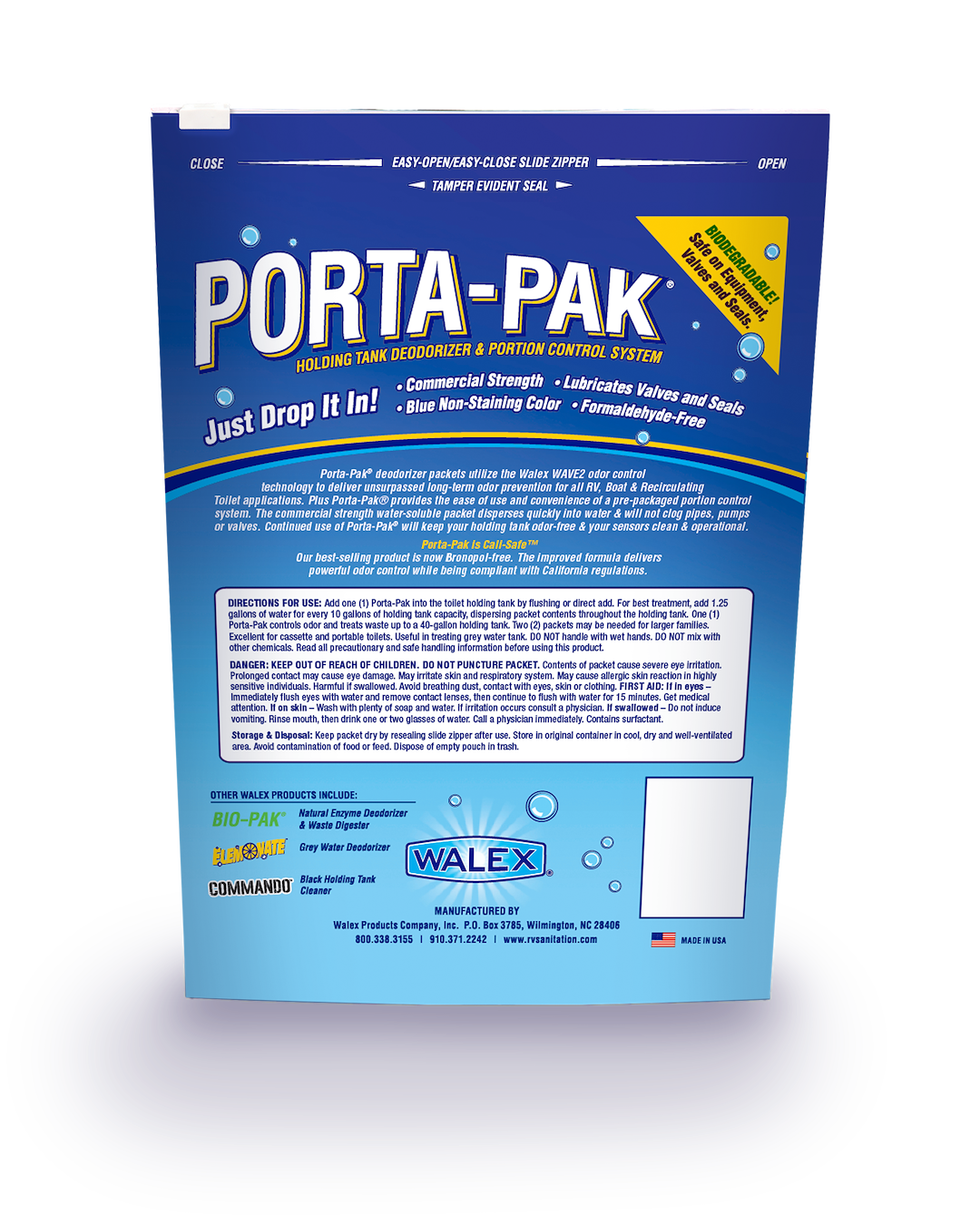 Walex PPSGBG RV Holding Tank Treatment - 50-Treatment Bag