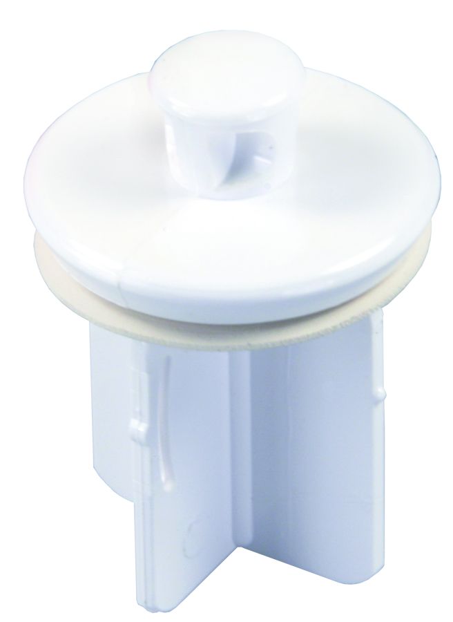 JR Products Sink Drain Stopper (95205) – Material: Plastic Stem