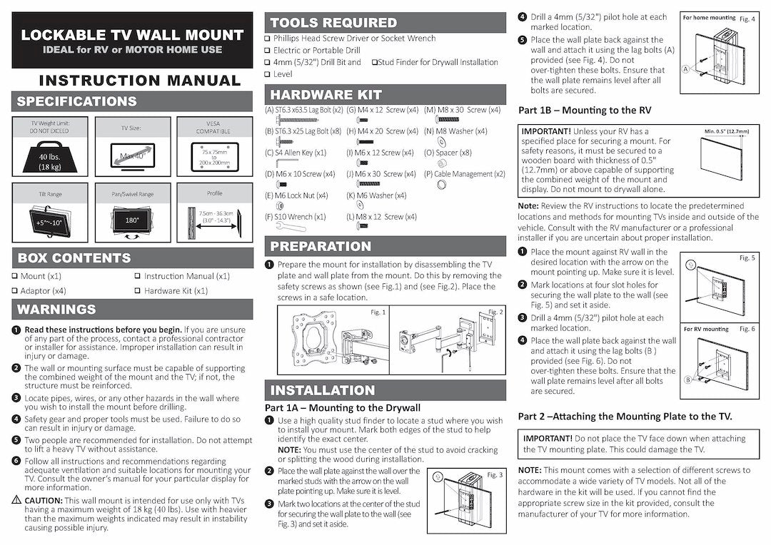 Ready America Mrv4000 Tv Mount - image 2