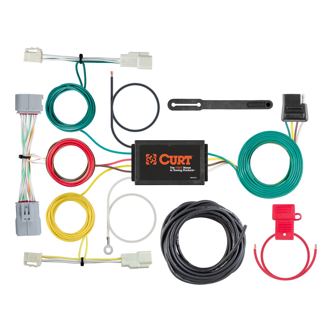 CURT Trailer Wiring Installation Kit Vehicle Specific 4 Flat (56439)