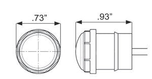 Optronics Mc10 Series 0.73 Inch LED Clearance Light (Mcl10rkb)