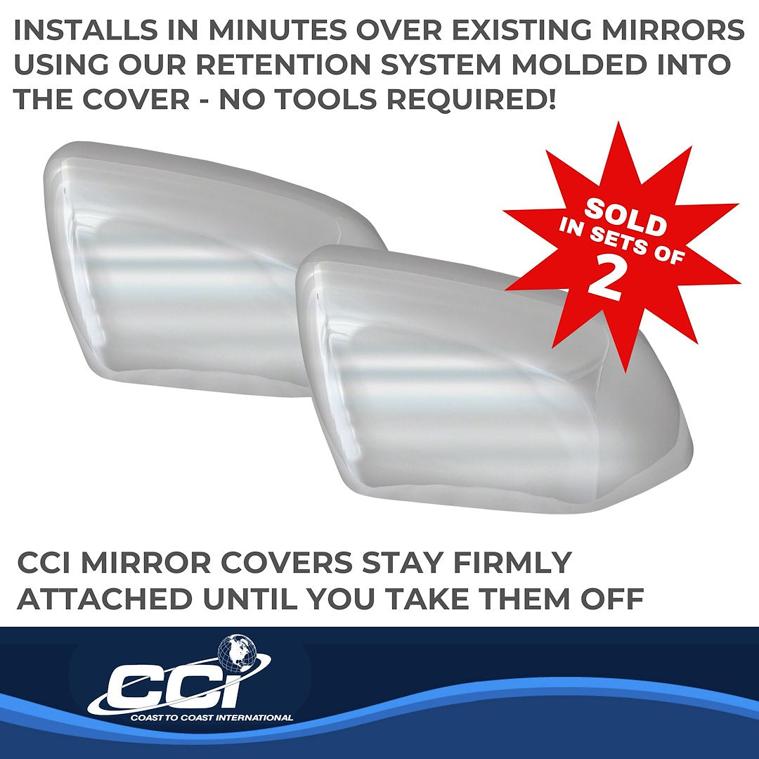 Coast To Coast MC67541 Explorer Chrome Signal-Mirror Tops - image 3