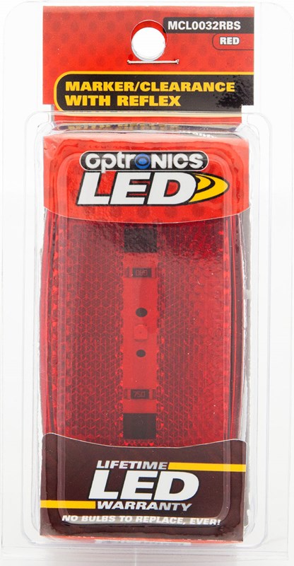 Optronics 4 Inch Length X 2 Inch Width LED Clearance MCL0032RBS