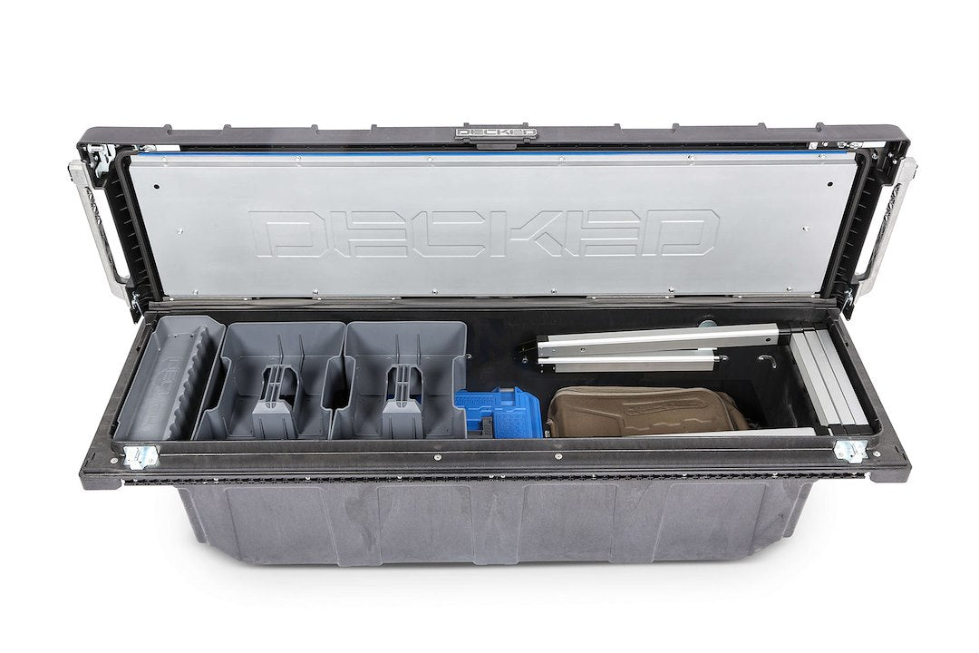 Decked ATB6 Full-Size Gray Polypropylene Tool Box Tray