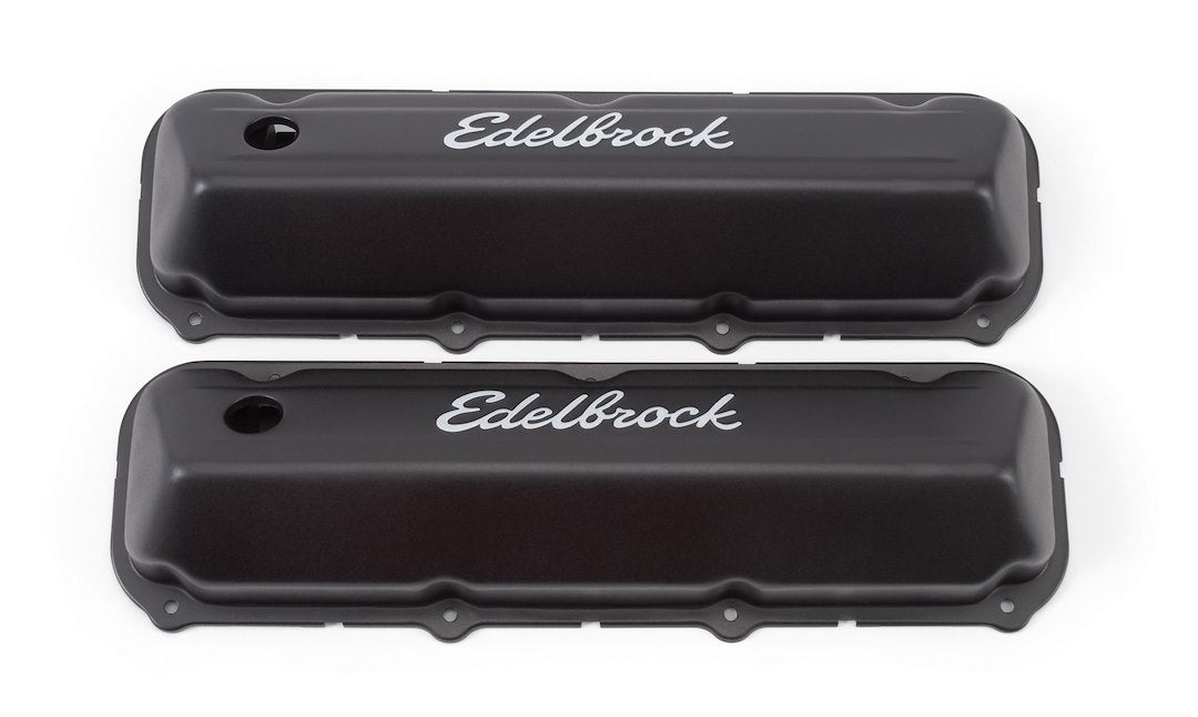 Edelbrock 4473 Low Black Valve Cover for 318–360