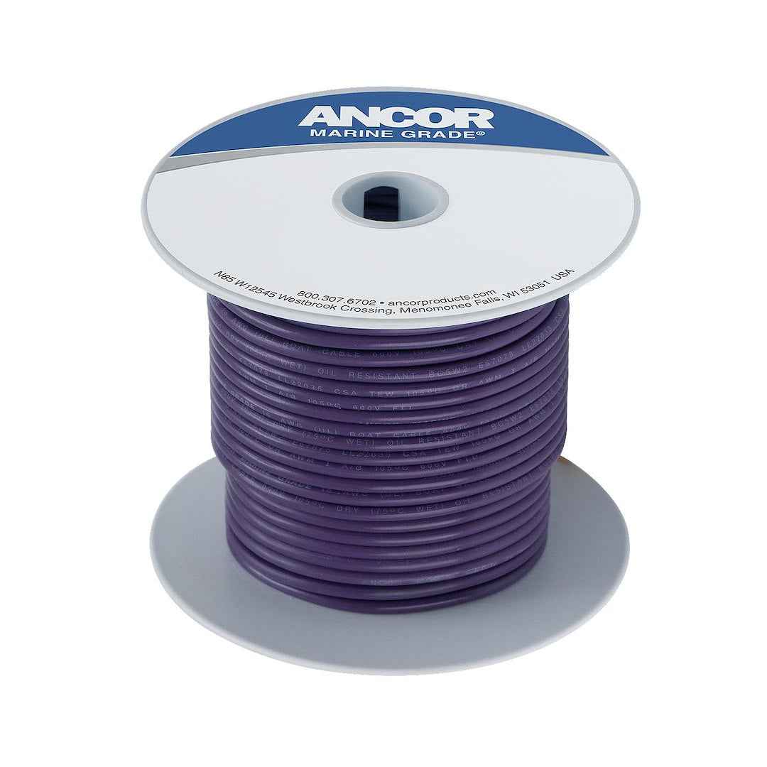 Ancor 104710 Marine Grade Primary Wire - 14 Gauge, Purple, 100 ft