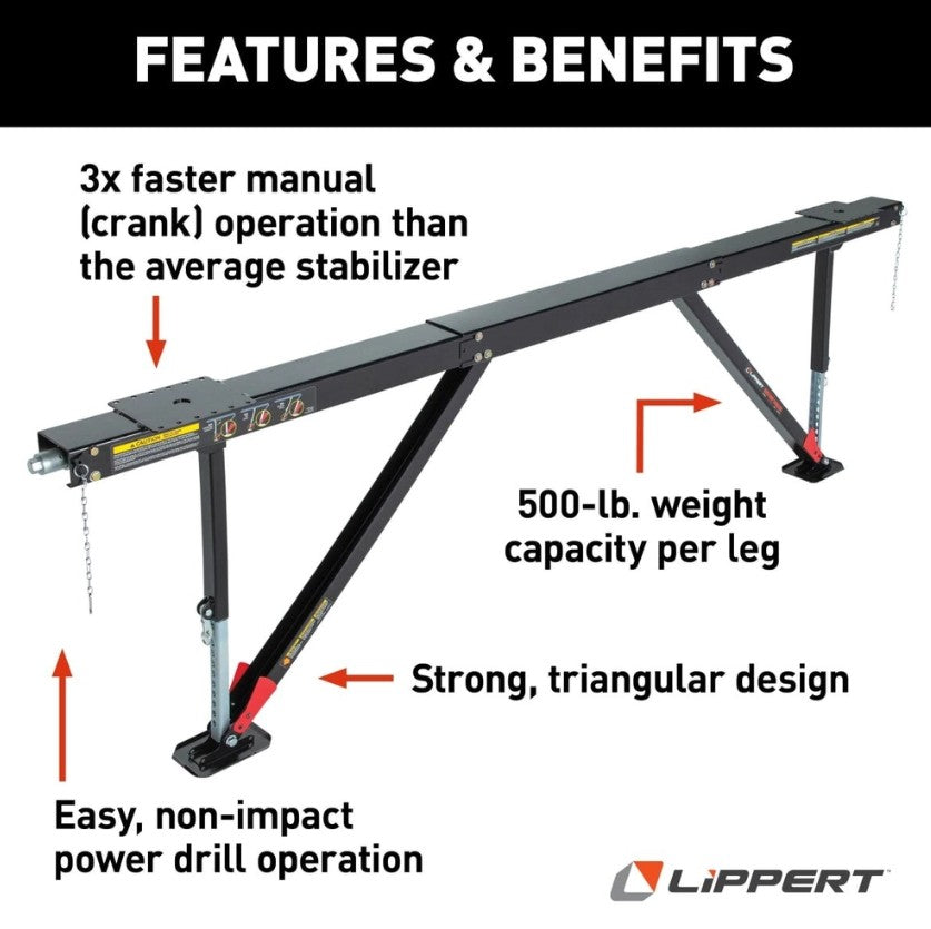 Lippert 2022016065 Trailer Stabilizer Jack Stand - image 1