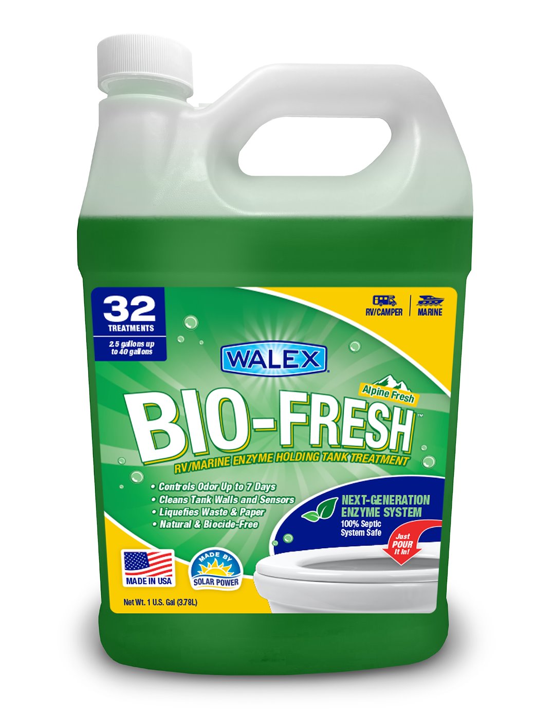 Walex BIOFRAF1G RV Holding Tank Treatment - 1 Gallon Jug