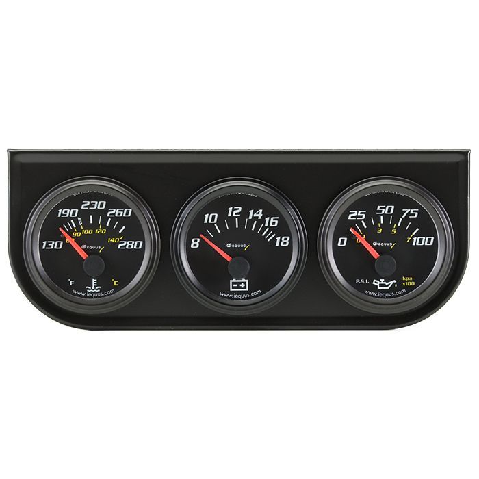 Equus E6200 Oil Pressure, Voltage and Water Temperature Console