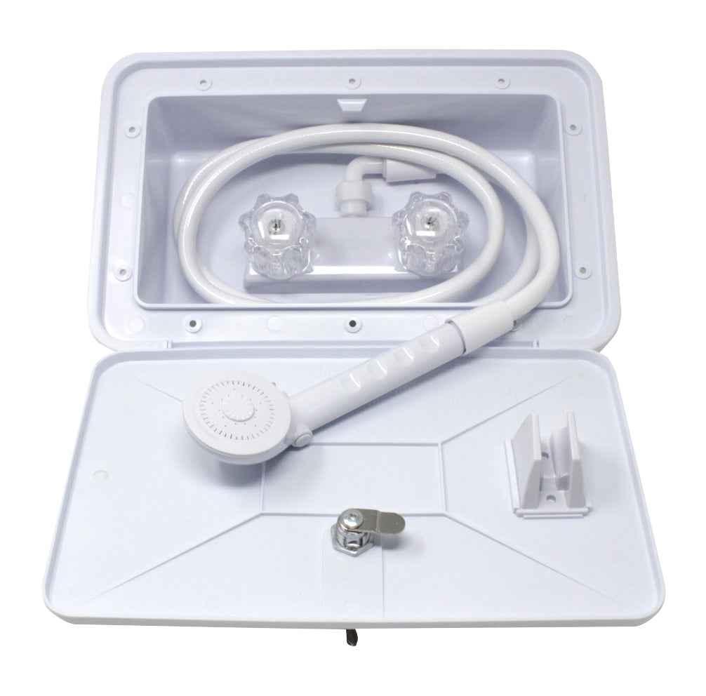 LaSalle Bristol 74800601W Lockable Exterior Shower - Polar White