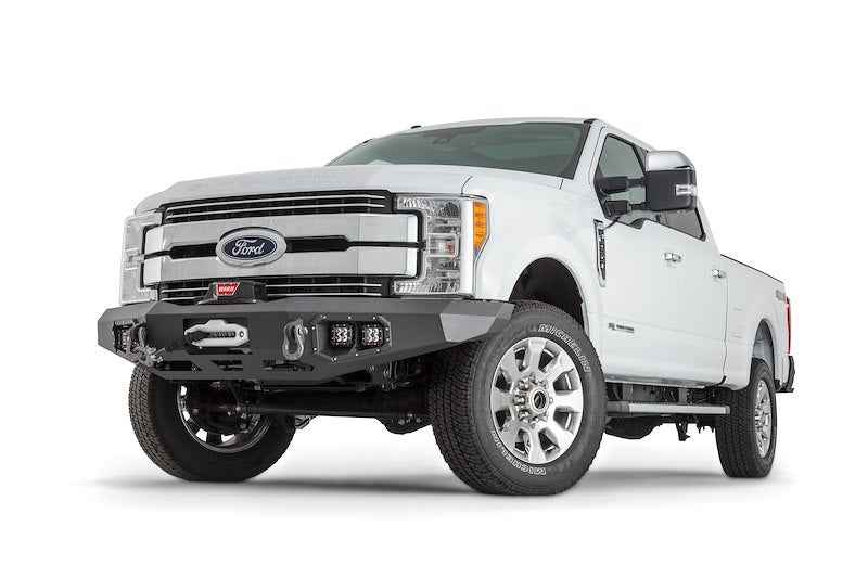 WARN 100918 Ascent Front Bumper with Winch Mount – Ford Super Duty