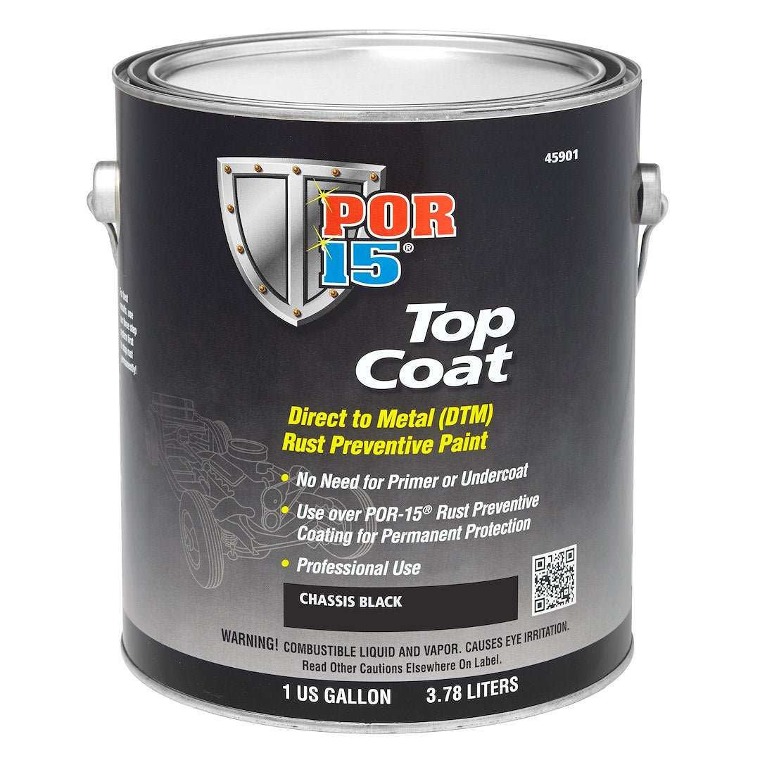 POR-15 45901 Chassis Black Top Coat, Gallon