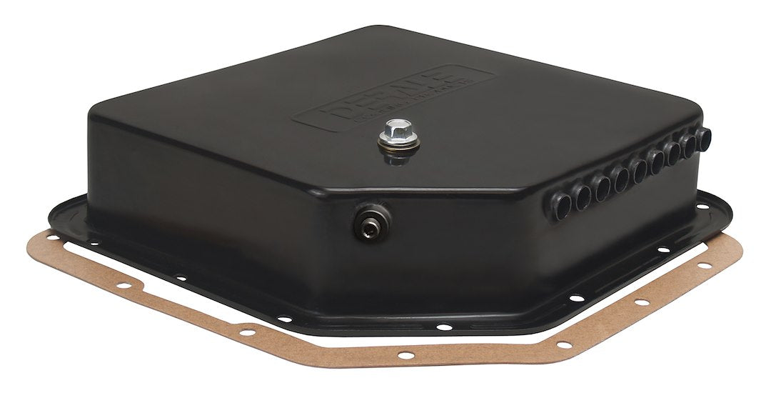 Derale 14200 TH350 Six-Quart Steel Transmission Oil Pan - image 1