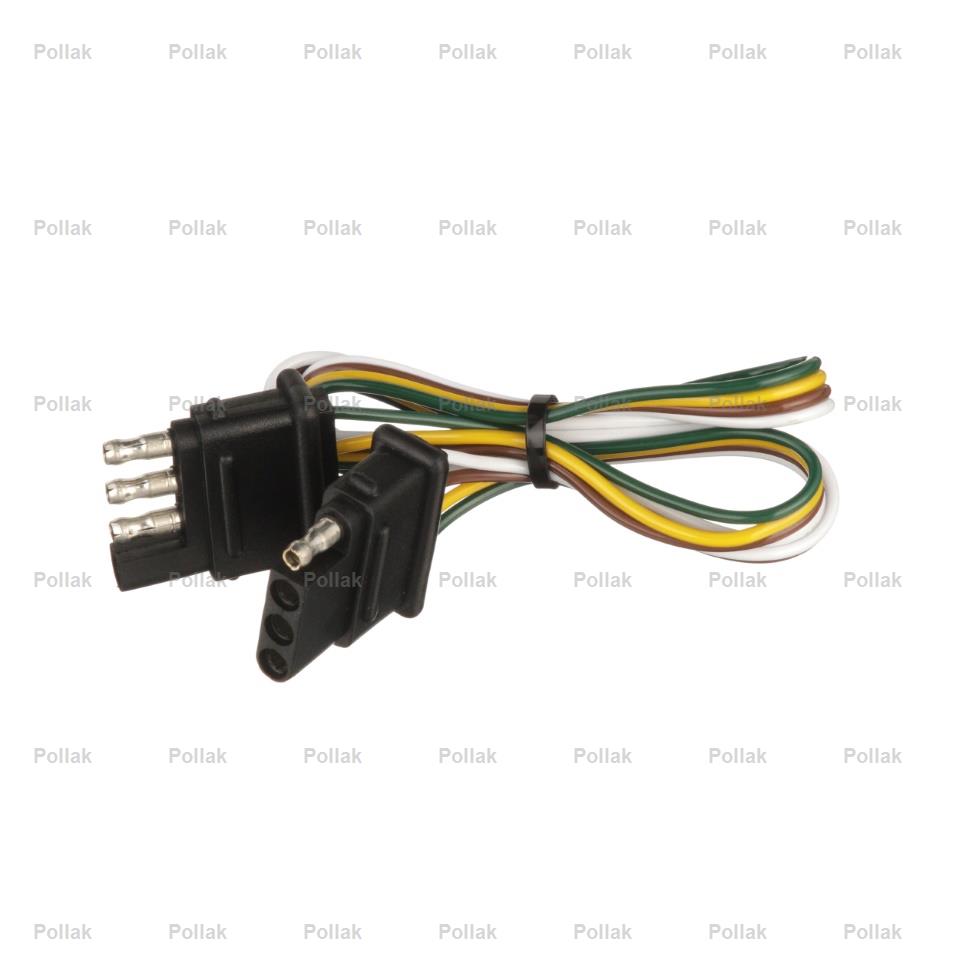 Pollak Semi-universal 4 Flat Trailer Wiring Connector (12412E)