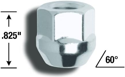 Gorilla 40038 Open-End Bulge Acorn Lug Nuts, 100 Pack