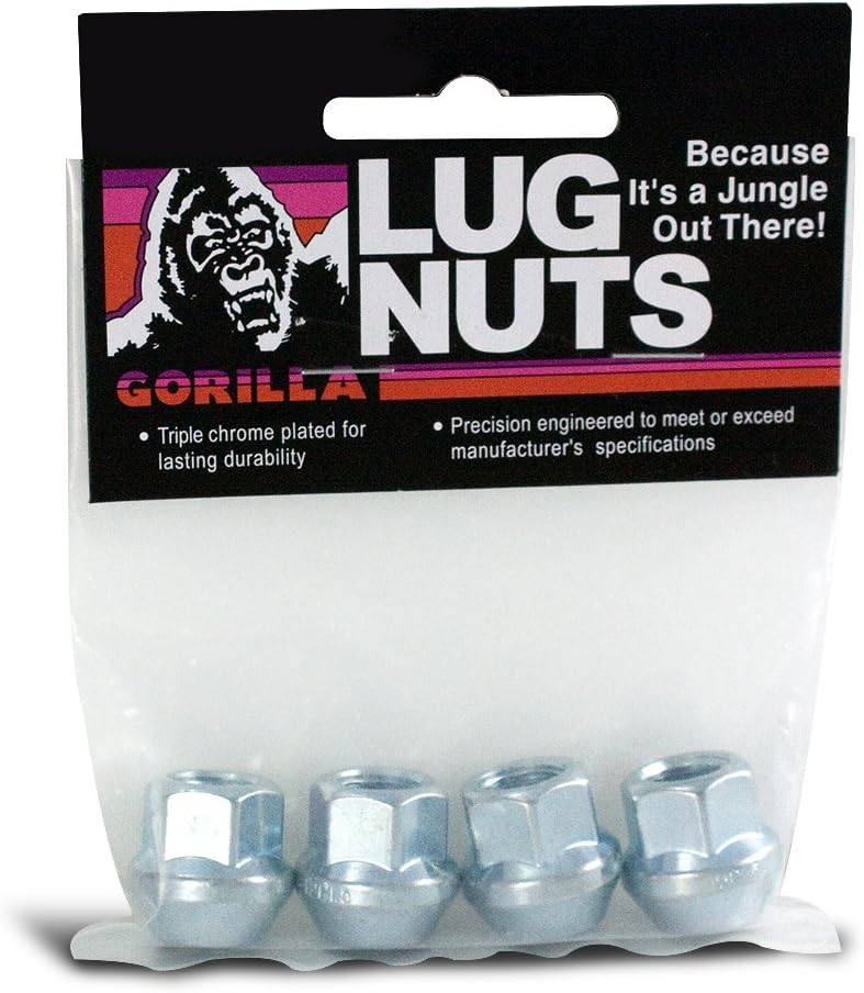 Gorilla 30037B Open-End Bulge Acorn Lug Nuts, 4 Pack