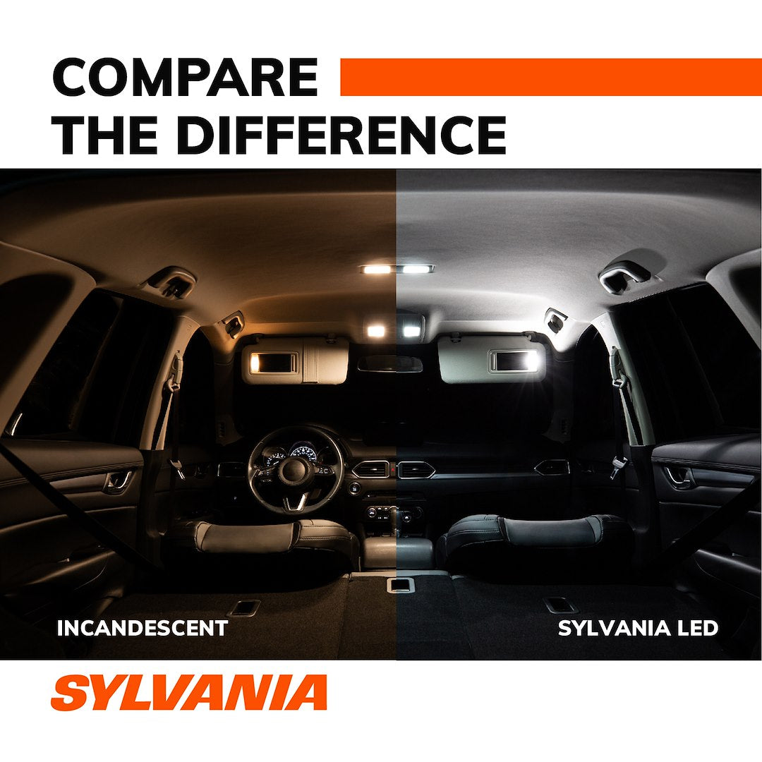 Sylvania Silverstar 1157SL.BP2 White LED Tail Bulbs, Pair