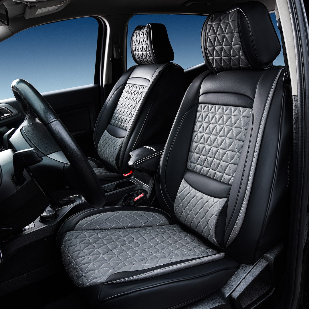 Seat Cover Solutions FFFBG Eco-Leather Seat Cover with Lumbar Support