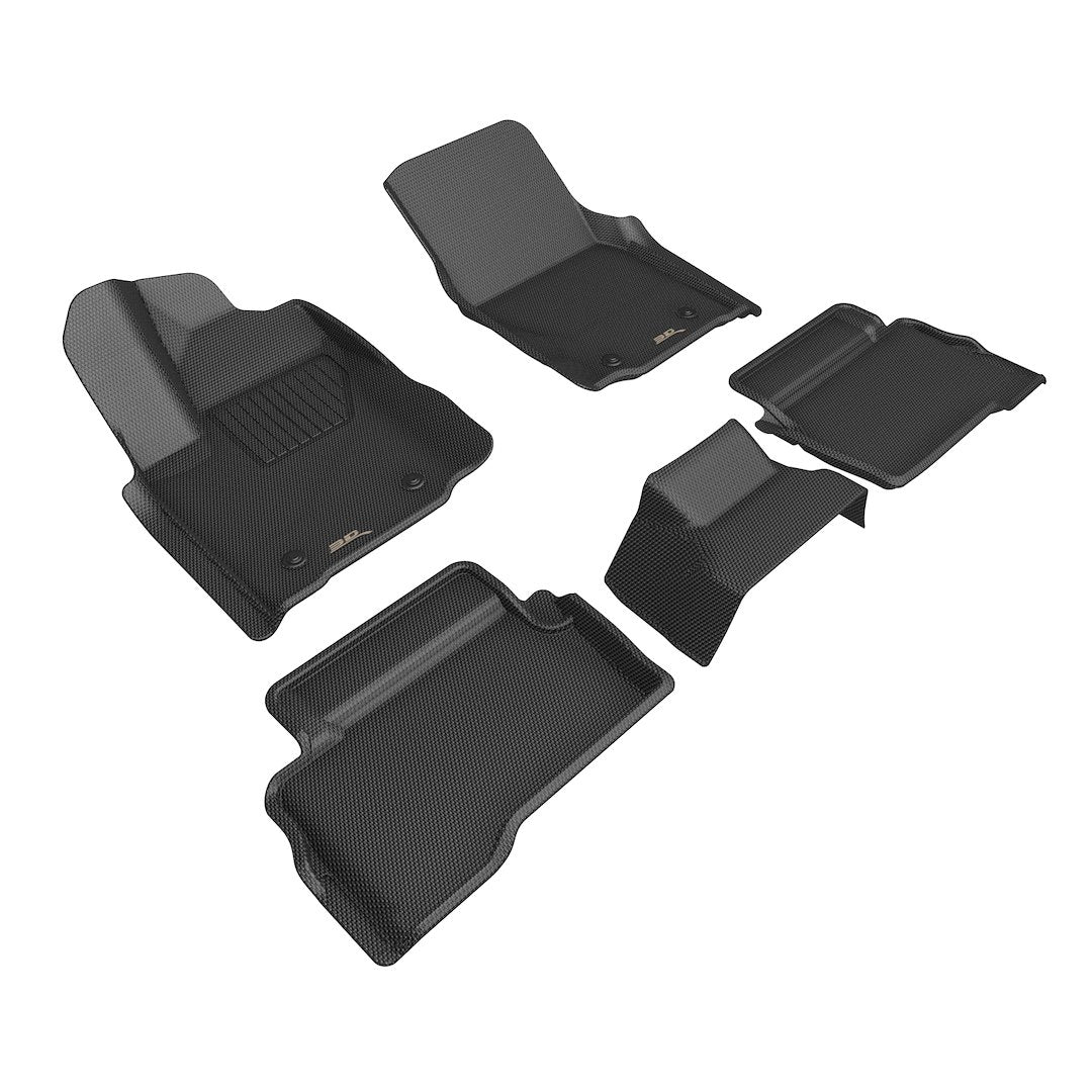 3D Mats KAGU Floor Liner Thermoplastic Rubber Of Carbon Fiber Texture L1TY31501509 - image 1