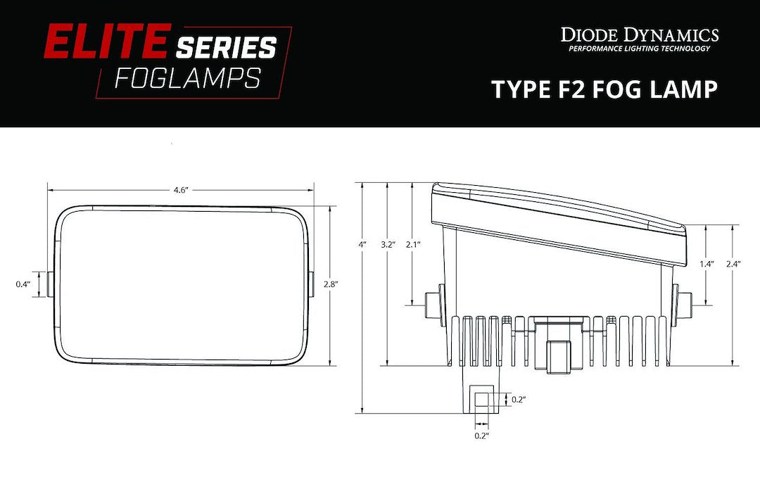 Diode Dynamics DD7768 Elite Fog Lights for Ford Maverick