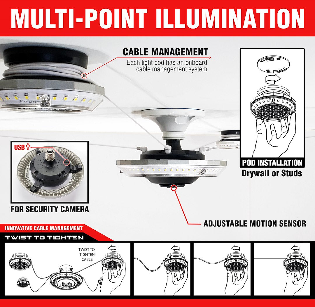 STKR Concepts 00194 MPI Motion LED Light, 7,500 Lumens