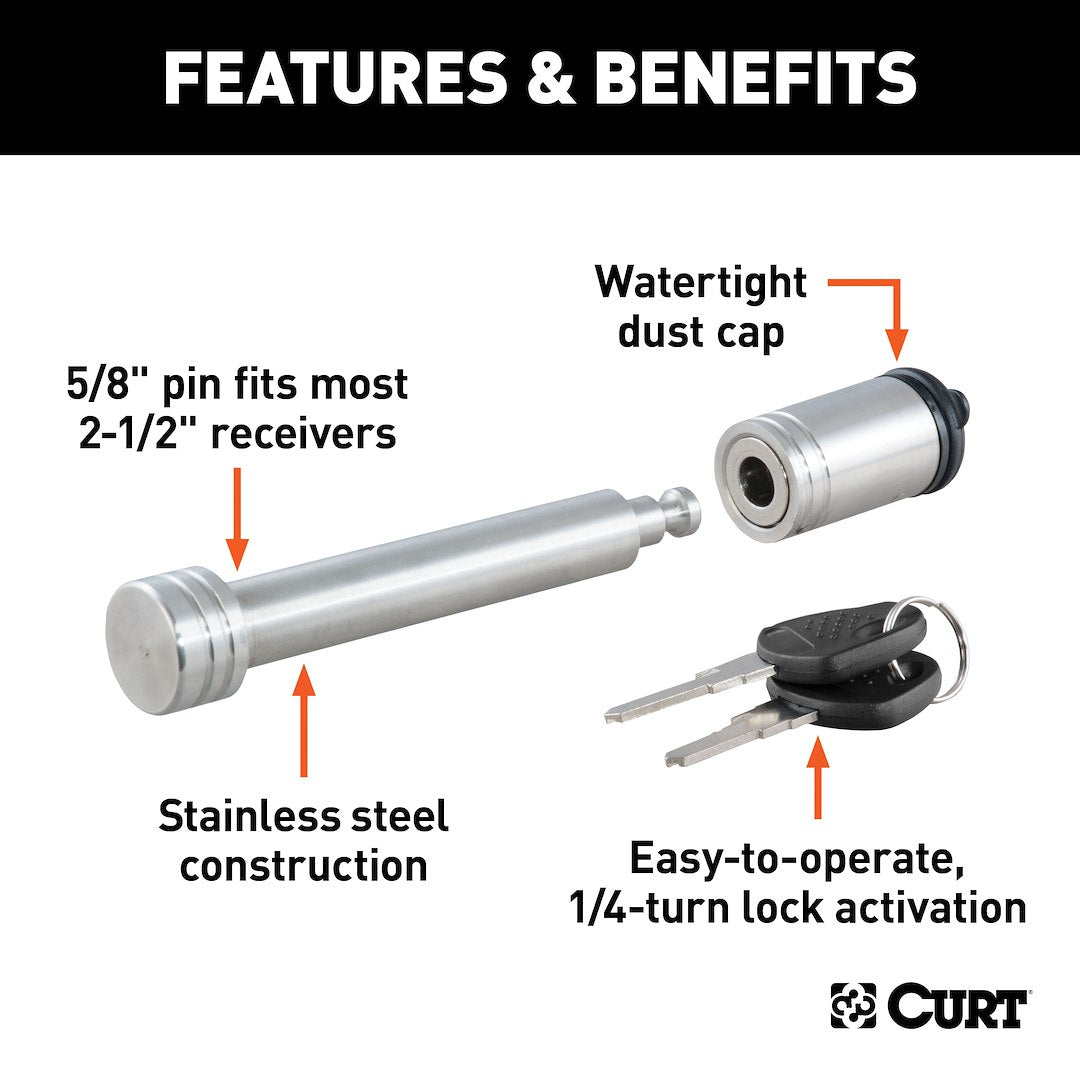 Curt 23519 Trailer Hitch Pin - image 2