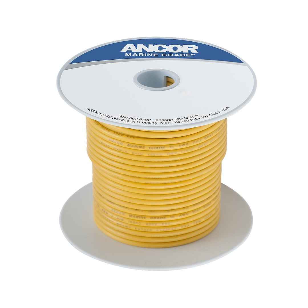 Ancor 105050 Marine Grade Primary Wire - 14 Gauge, Yellow, 500 ft