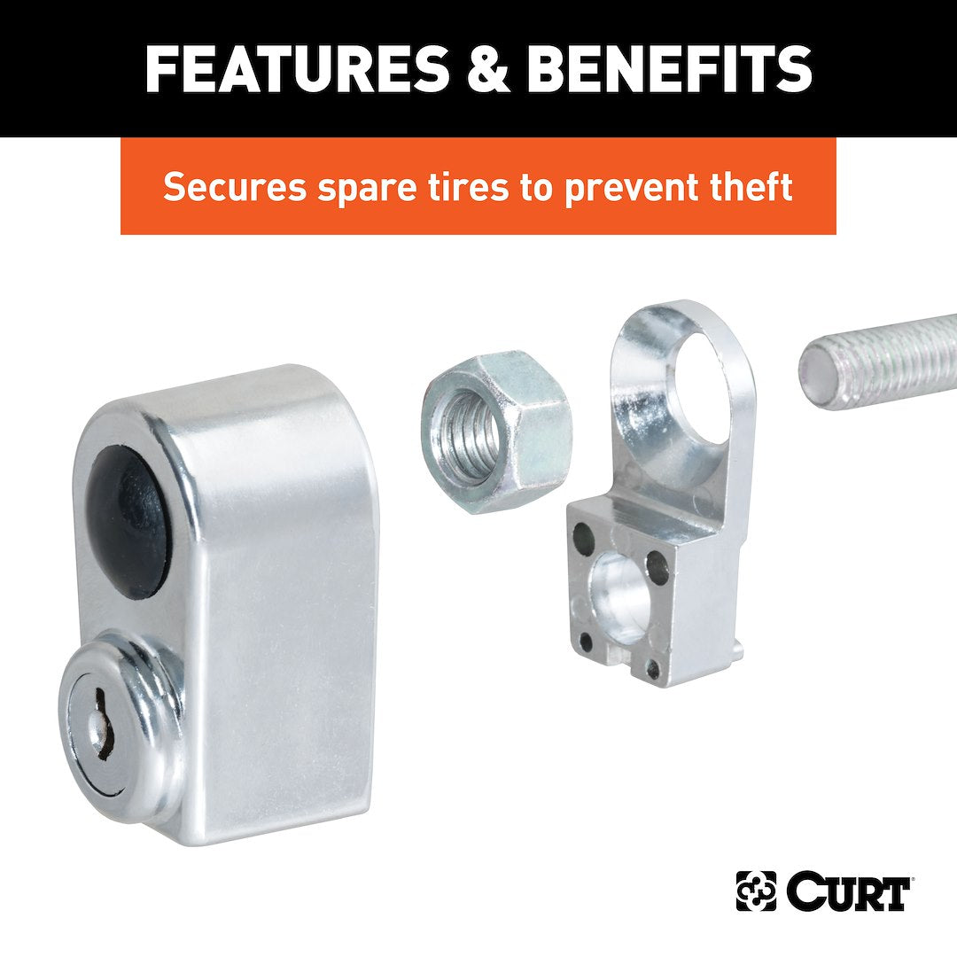 Curt 23562 Spare Tire Lock - image 5