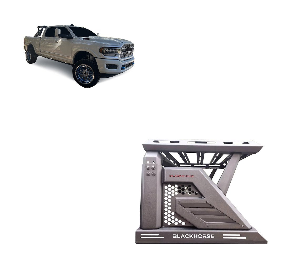 Black Horse Offroad AR2-01BA1 Steel Bed Cargo Rack