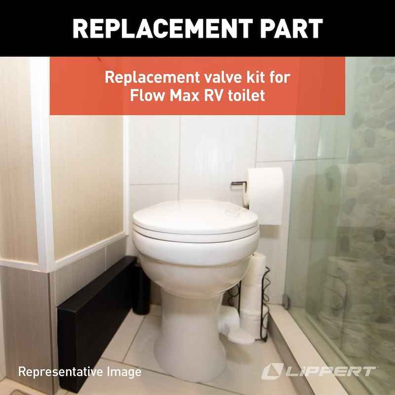Lippert 2022121976 Flow Max RV Toilet Water Valve Module Kit