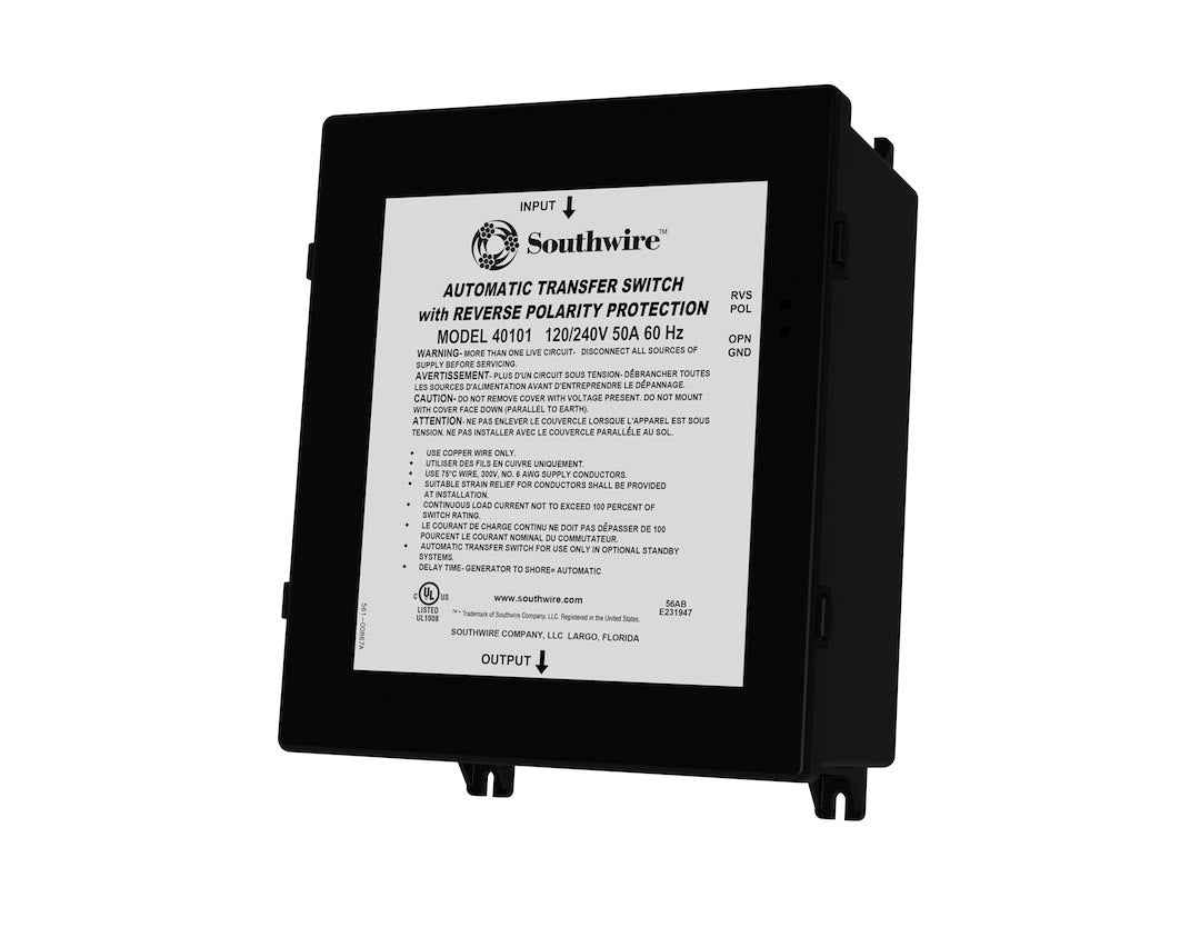 Southwire 40101-001 50A RV Automatic Power Transfer Switch