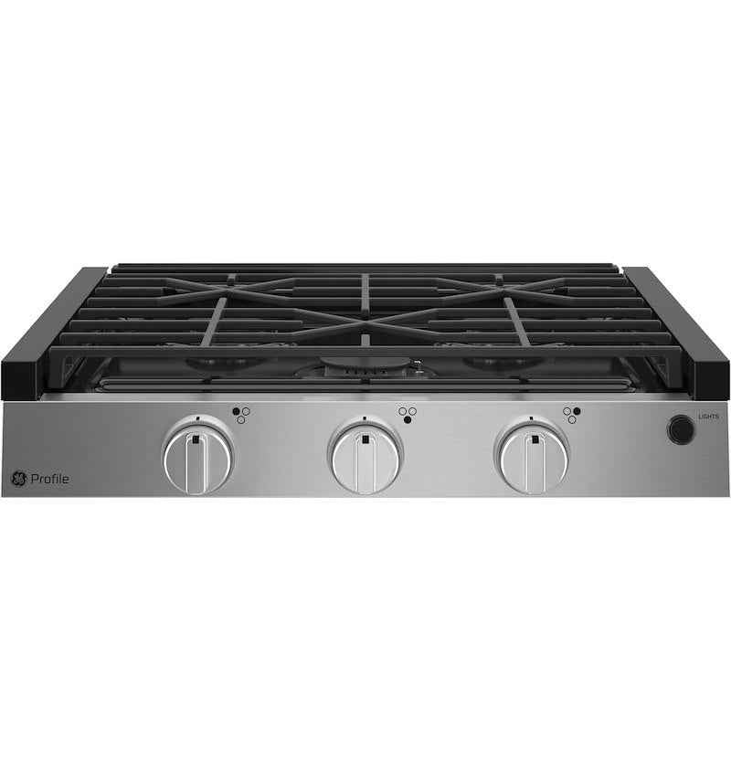 GE Appliances PLU621RWSS GE Profile 3-Burner Propane RV Cooktop – Black/Gray