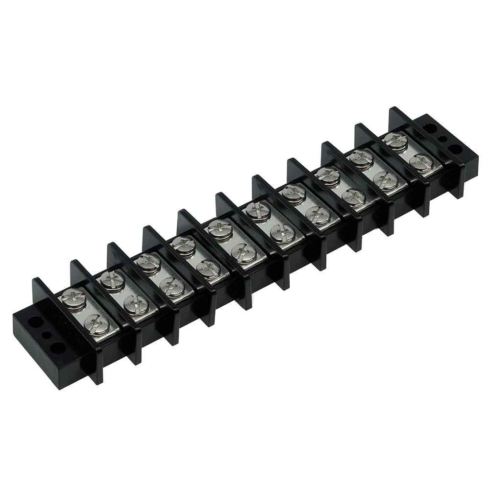 Egis 2265-10 20-Pole Terminal Block - 65A, 240V AC/DC