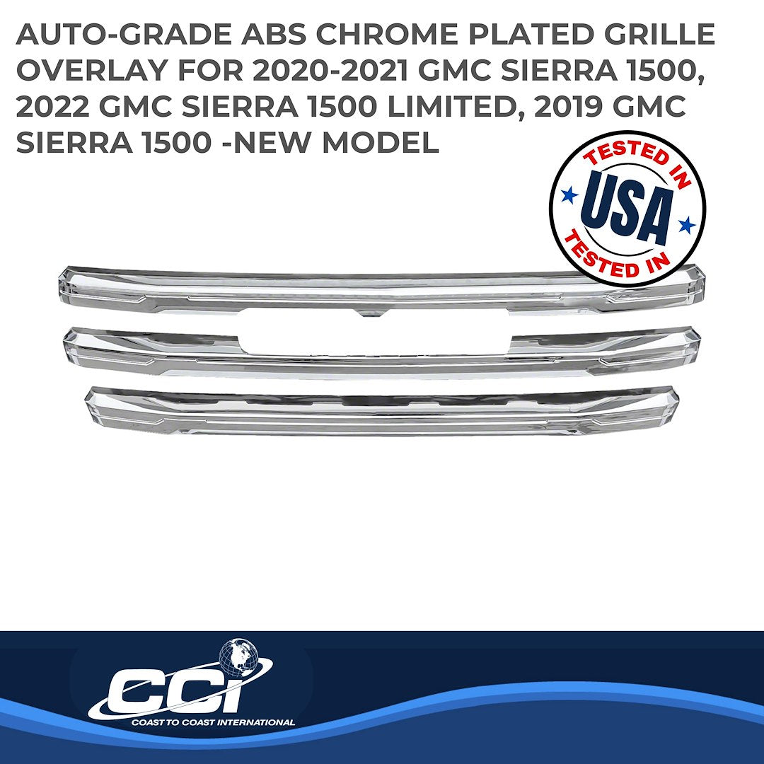 Coast To Coast GI172 Chrome Sierra Bar Grille Overlay - image 2