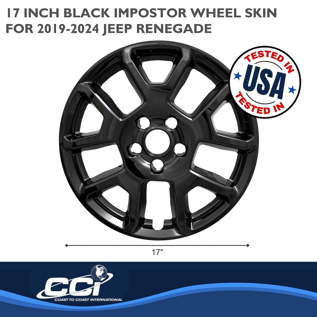 Coast To Coast IMP443BLK Chrome Renegade Impostor Wheel Skins - image 3