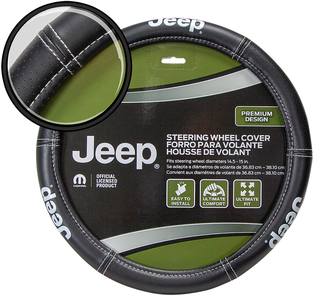 Plasticolor 006695R01 Jeep Deluxe Steering Wheel Cover