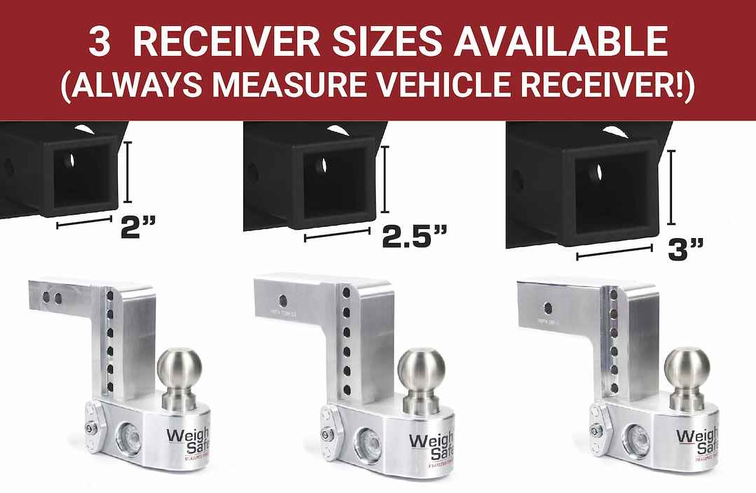 Weigh Safe WS10-2.5-KA Scale Ball Mount - 2-1/2 in, 10 in Drop