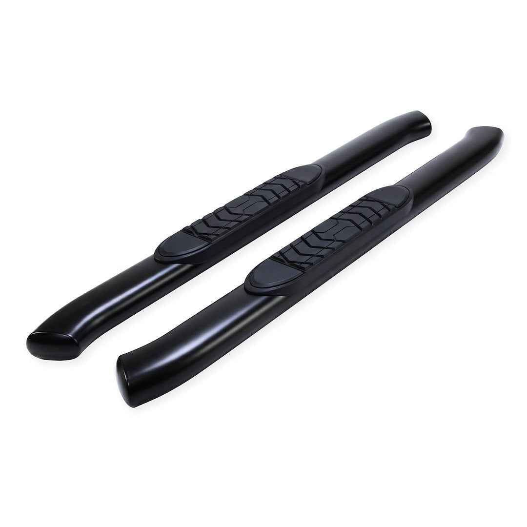 TrailFX A7072B 5 in Oval Nerf Step Bars - Black, 300 lb