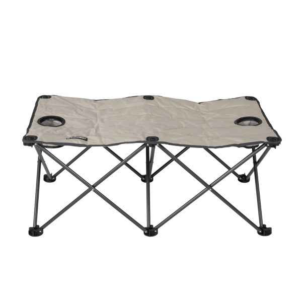Lippert 2021123292 Folding Camping Ottoman - Sand, 300 lb