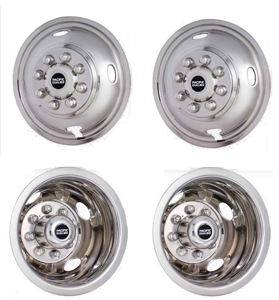 Pacific Dualies 43-1608 Wheel Simulators - 17 in 8 Lug