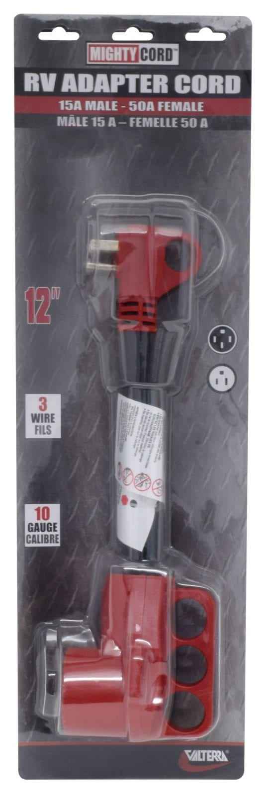 Valterra A10-1550VP 15A/50A RV Power Adapter - Dogbone