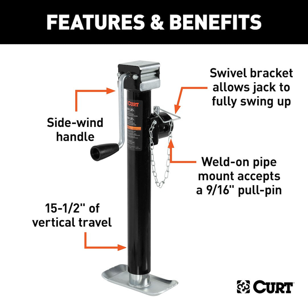 Curt 25005 Trailer Tongue Jack - image 3