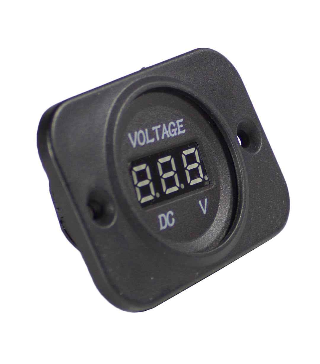 WirthCo 20600 Digital Voltmeter - 6–30V, Red Display
