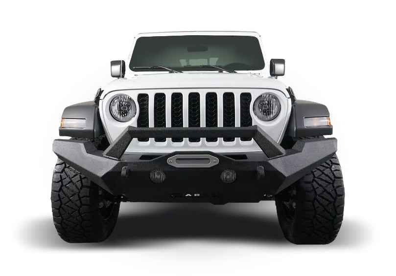 TrailFX JL07T Front Steel Bumper with Winch Mount